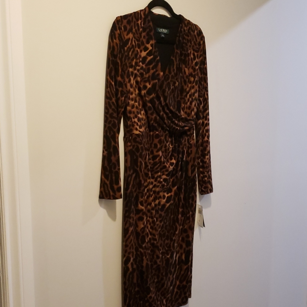 Ralph Lauren Leopard Print Dress - Size 4